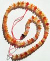 16 inch strand of 5x7mm Rondelle Carnelian Beads